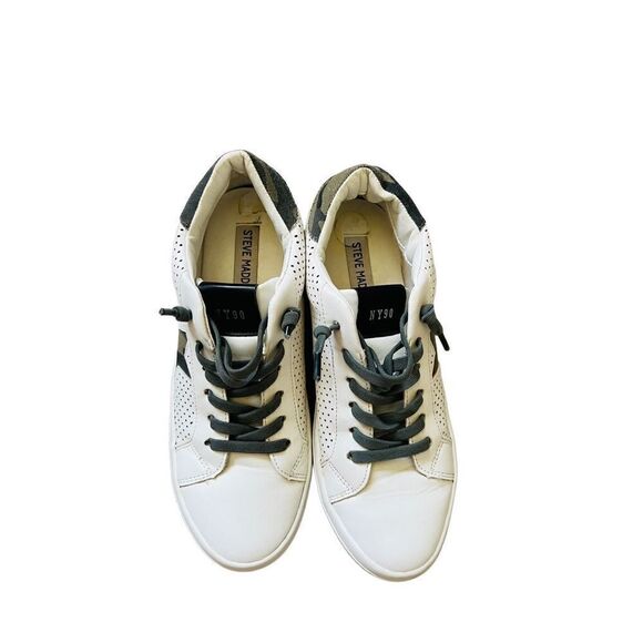 Steve Madden Star Camo White Tennis Shoes sz 7 - Picture 3 of 8